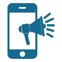 mobile marketing icon